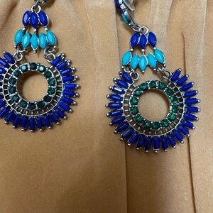 Blue and Turquoise Dangle Earrings